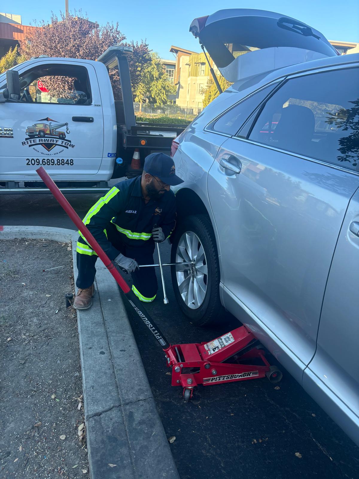 Flat Tire Assistance in Tracy, CA